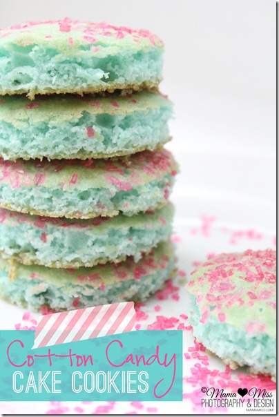 Cotton Candy Cake Cookies @mamamissblog ©2012 #cottoncandy #cookies