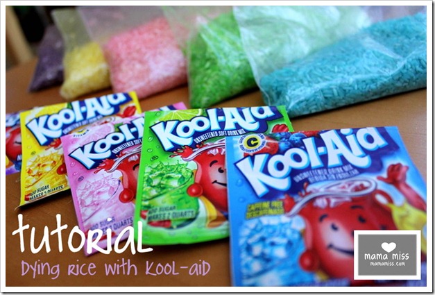 kool aid dyed rice