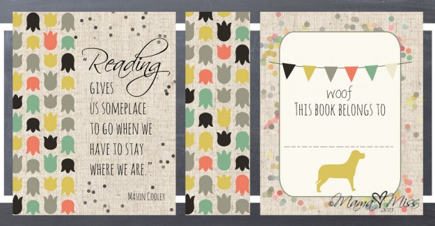 Book Plates #freeprintable #littlereaders http://www.mamamiss.com ©2013
