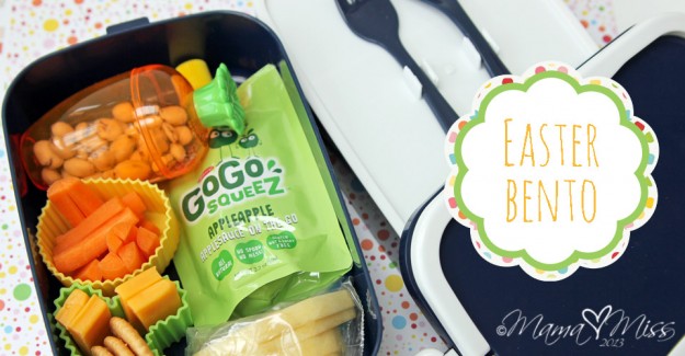 Easter Bento #easter #bento http://www.mamamiss.com ©2013