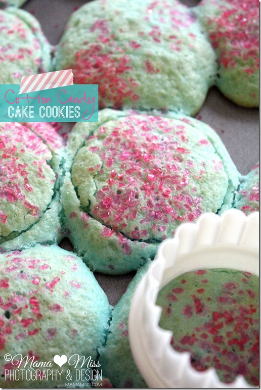 Cotton Candy Cake Cookies @mamamissblog ©2012 #cottoncandy #cookies