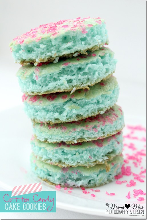 Cotton Candy Cake Cookies @mamamissblog ©2012 #cottoncandy #cookies