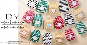 DIY Advent Calendar and Printable Number Stickers