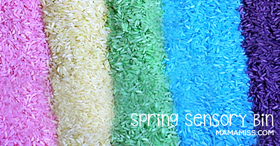 Spring Sensory Bin #spring #sensory - see the steps on @mamamissblog ©2012