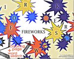 art & learning: Fireworks Coloring Page + Word Search