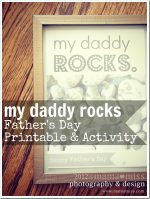fingers & toes: “My Daddy Rocks” Father’s Day Activity & Printable