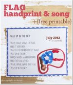 fingers & toes: Flag Handprint & Song