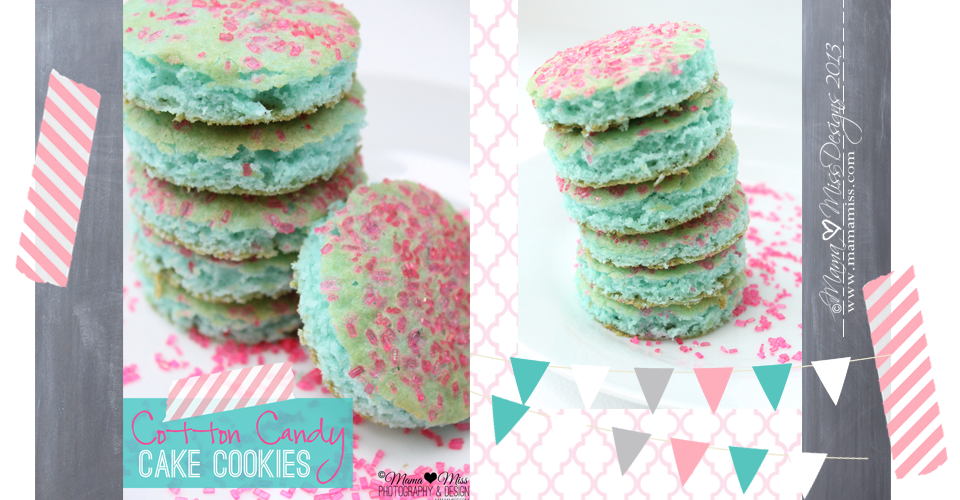 Cotton Candy Cake Cookies @mamamissblog ©2012 #cottoncandy #cookies