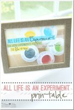 quote art: All Life Is An Experiment