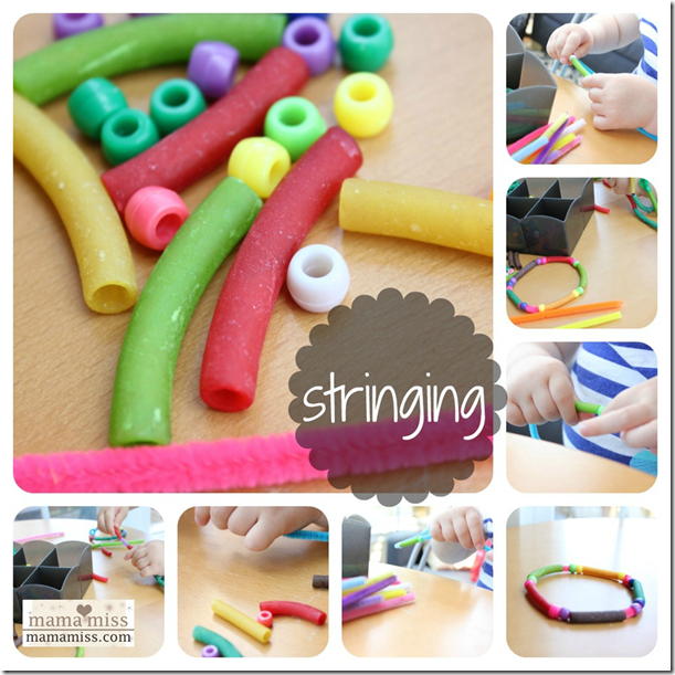 stringing beads