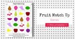 Fruit Match Up Games | @mamamissblog #freeprintable #homeschool #counting #preschool