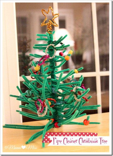 Pipe Cleaner Christmas Tree {mama♥miss} ©2012