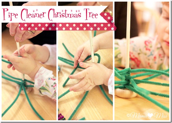 Pipe Cleaner Christmas Tree {mama♥miss} ©2012