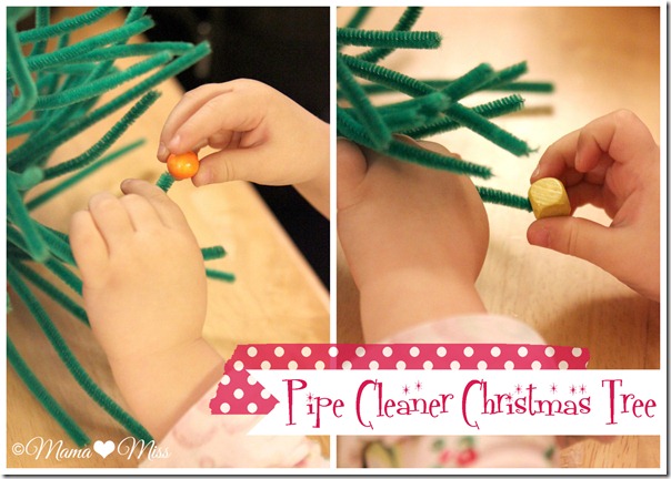 Pipe Cleaner Christmas Tree {mama♥miss} ©2012