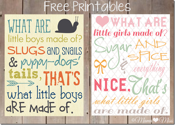 Free Printable Subway Art "Little Boys & Little Girls" #facebook #freeprintable {mama♥miss} ©2012