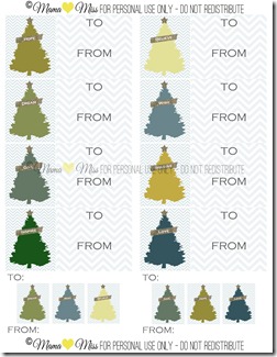 Printable Holiday Gift Labels {mama♥miss} ©2012