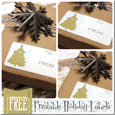 Printable Holiday Gift Labels {mama♥miss} ©2012