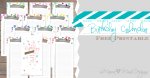 Birthday Calendar - Custom Designed Free Printables https://www.mamamiss.com ©2013
