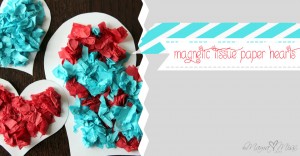 Magnetic Tissue Paper Hearts {the studio} https://www.mamamiss.com ©2013