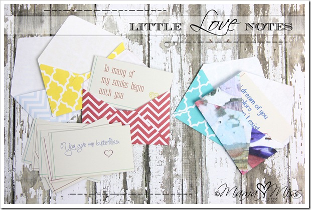 Little Love Notes - Custom Designed Free Printables https://www.mamamiss.com ©2013