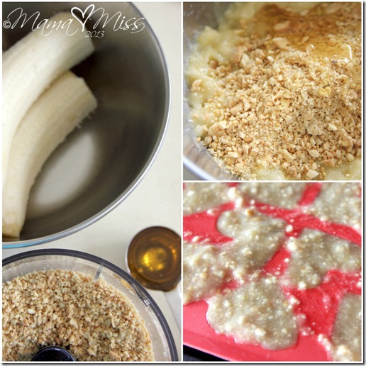 Frozen Banana Nut Bites https://www.mamamiss.com ©2013