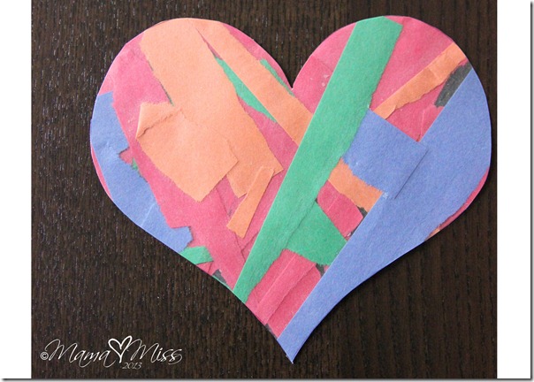 Torn Paper Hearts {the studio} https://www.mamamiss.com ©2013