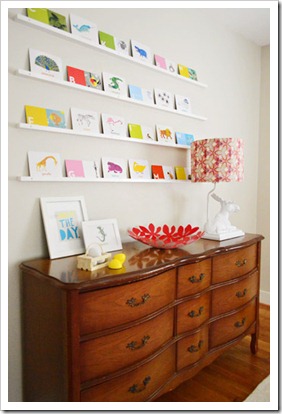 postcard shelf | living-on-the-ledge | http://www.younghouselove.com