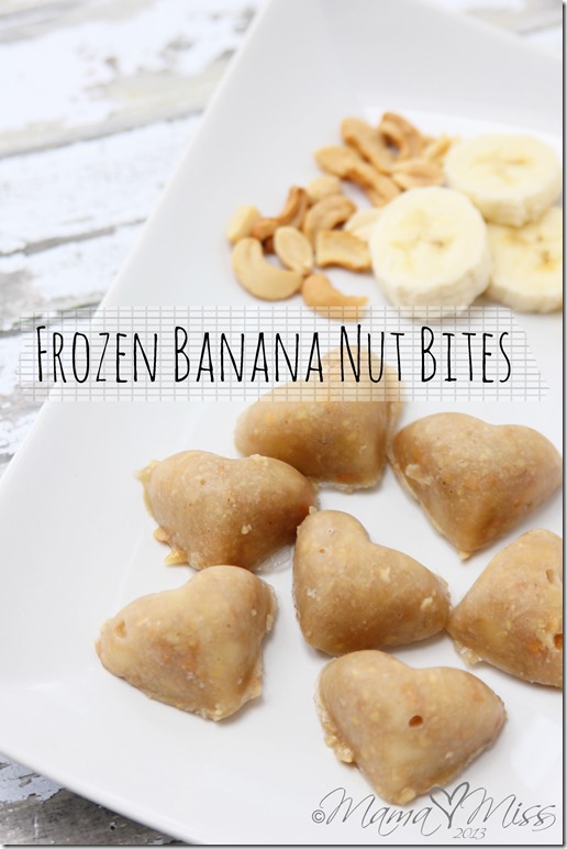 Frozen Banana Nut Bites https://www.mamamiss.com ©2013