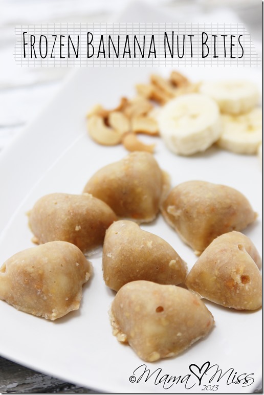 Frozen Banana Nut Bites https://www.mamamiss.com ©2013