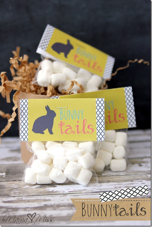 {free printable} Bunny Tails #freeprintables #bunny #easter #marshmallows https://www.mamamiss.com ©2013