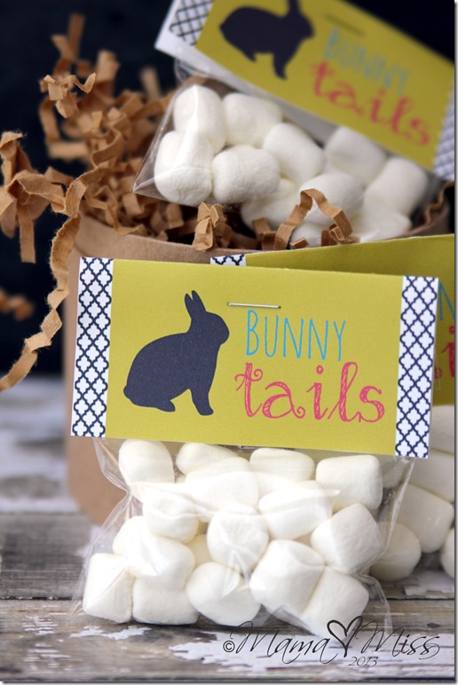 {free printable} Bunny Tails #freeprintables #bunny #easter #marshmallows https://www.mamamiss.com ©2013