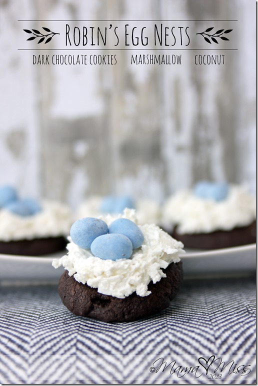 Robin's Egg Nests | @mamamissblog #birdsnest #easter #chocolate #cookie #candy