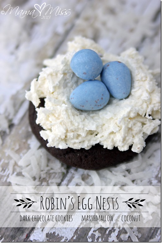 Robin's Egg Nests | @mamamissblog #birdsnest #easter #chocolate #cookie #candy