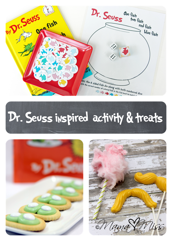 roundup: {Dr. Seuss inspired} activity & treats https://www.mamamiss.com ©2013