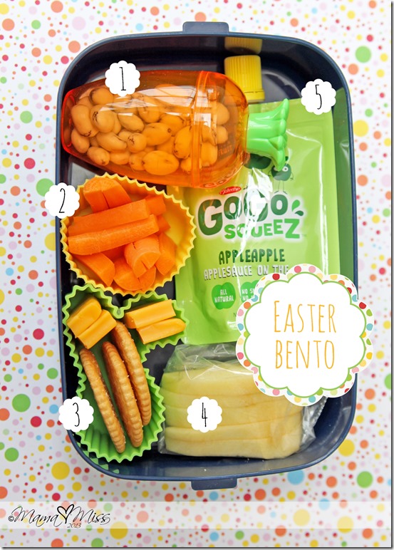 Easter Bento #easter #bento https://www.mamamiss.com ©2013
