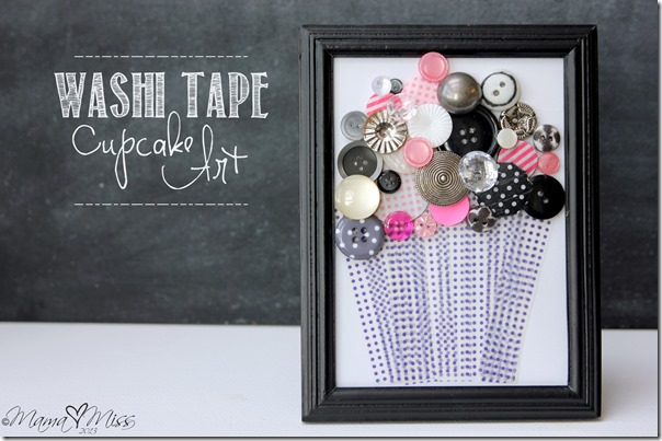 Washi Tape Cupcake Art #washitape #cupcake https://www.mamamiss.com ©2013