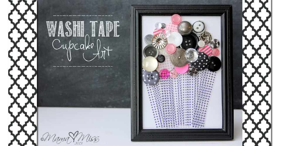 Washi Tape Cupcake Art #washitape #cupcake https://www.mamamiss.com ©2013