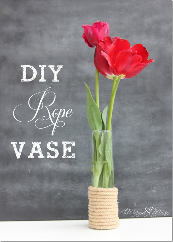 Inspired by...Nate Berkus Sisal Rope Glass Vase Tutorial @mamamissblog #rope #vase #inspiredby