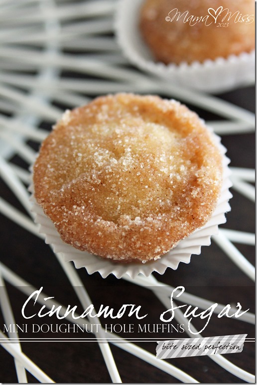 Cinnamon Sugar Mini Doughnut Hole Muffins @mamamissblog #glutenfree #eggfree