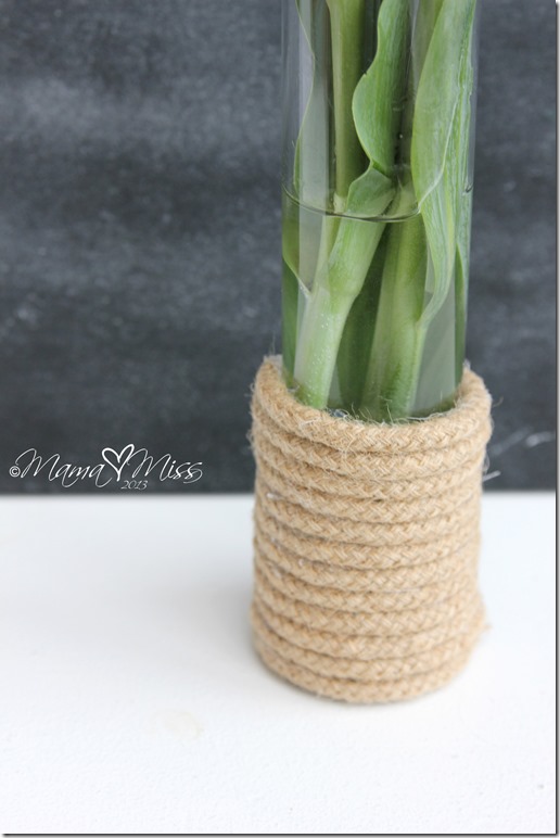 Inspired by...Nate Berkus Sisal Rope Glass Vase Tutorial @mamamissblog #rope #vase #inspiredby