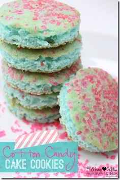 Cotton Candy Cake Cookies @mamamissblog #cottoncandy