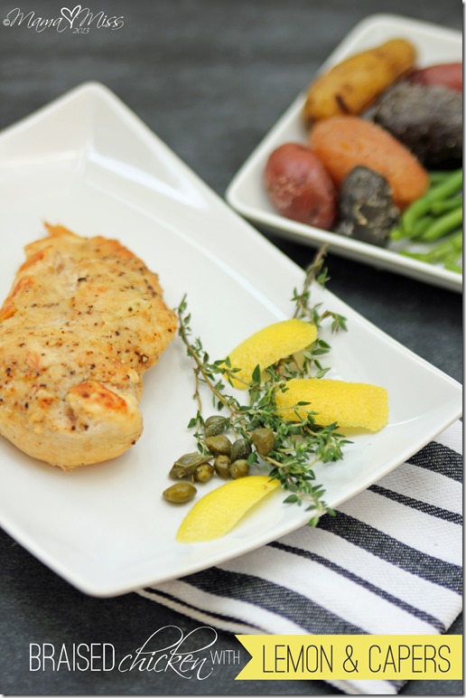 Braised Chicken With Lemon & Capers #dinner #chicken #lemon