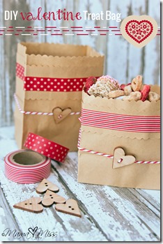 DIY Valentine Treat Bag #washitapecrafts