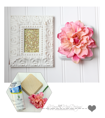 Wall Art Frame Display #diy #americancrafts #gold #glitter #nautical