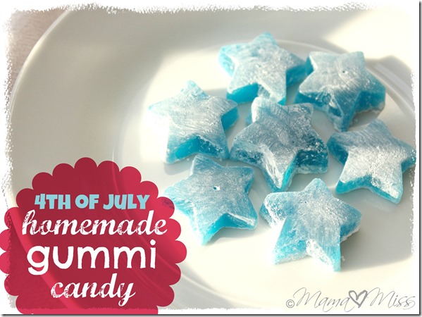 4th Of July Homemade Gummi Candy #gummies #the4th #candy