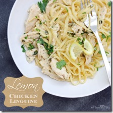 Lemon Chicken Linguine #chicken #pasta #lemon