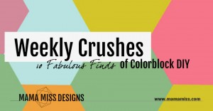 10 Fabulous Finds of Color Block DIY | @mamamissblog #colorblock #diy #crushingon