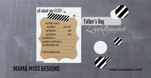 Father’s Day Questionnaire #fathersday #freeprintable