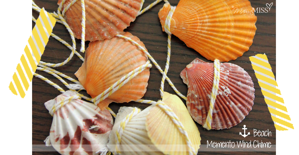 Beach Memento Wind Chime #beach #summer #windchime #kidcraft