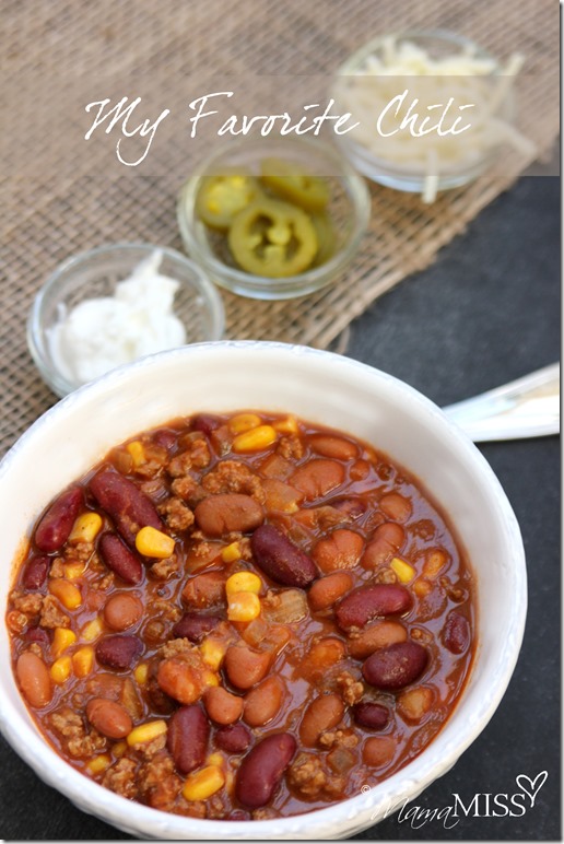 My Favorite Chili | Mama Miss #chili #fall #quickmeal